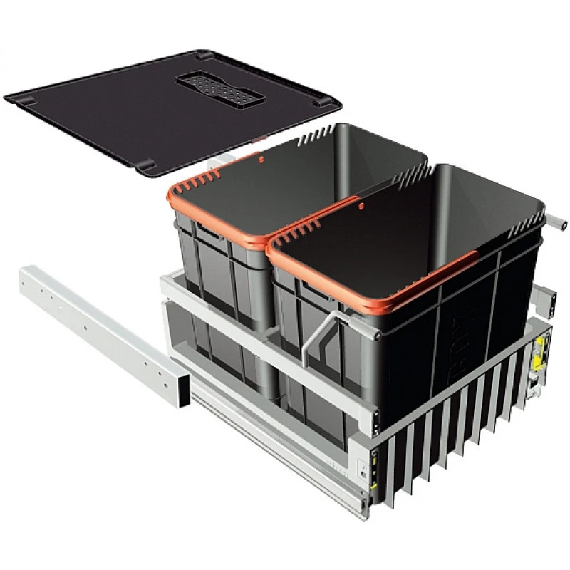 Franke POUBELLE SORTER DUO 45 2 BACS 44L Systemes De Tri Des Déchets 121.0150.144