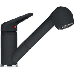 Franke NOVARA PLUS Mitigeur , Douchette Double-jet , Levier Haut ONYX 115.0470.675