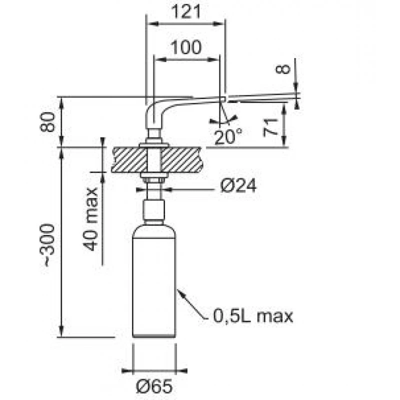 Franke Sinos, Distributeur De Savon, Nickel Brossé 925377 – Image 2