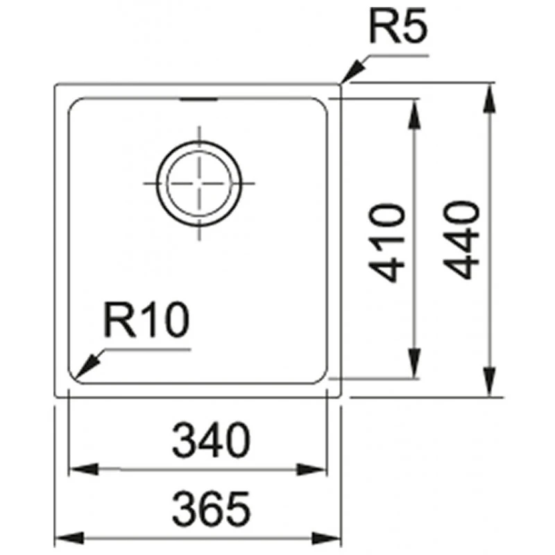 Franke SIRIUS SID 110-34 Évier Tectonite, Carbone 125.0275.817 – Image 3