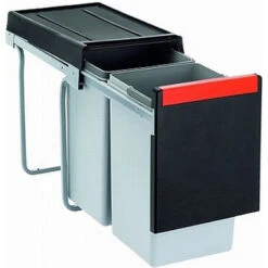 Franke POUBELLE CUBE 30 2 BACS 15/15L MANU Systemes De Tri Des Déchets 134.0039.553