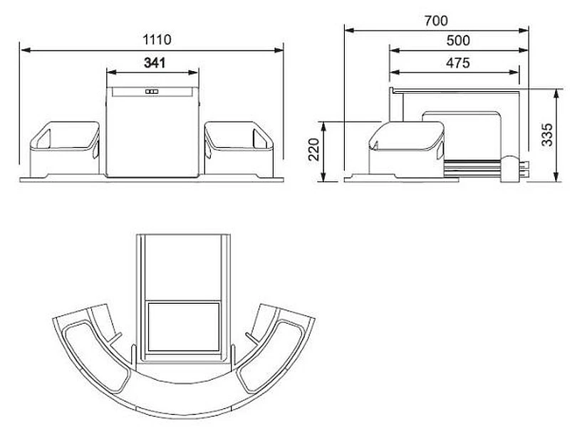 FRANKE Sorter Cube Eck Systeme De Tri Des Déchets 134.0055.286 – Image 2