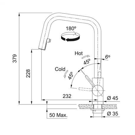 Franke Mitigeur Cuisine Kubus Douchette Double-jets Inox 474733 – Image 6