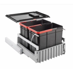 Franke Poubelle Sous évier Sorter Duo 45, 2 Bacs 44 Litres 414031